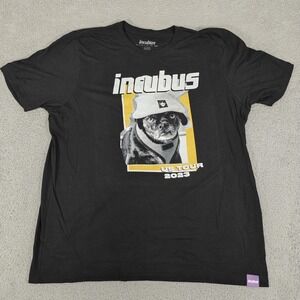 Incubus Shirt Mens 3XL Black US Tour 2023 Dog Graphic‎ Band Concert Tee